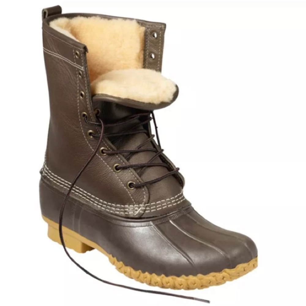 L.L. Bean Boots Shearling Lined 10”